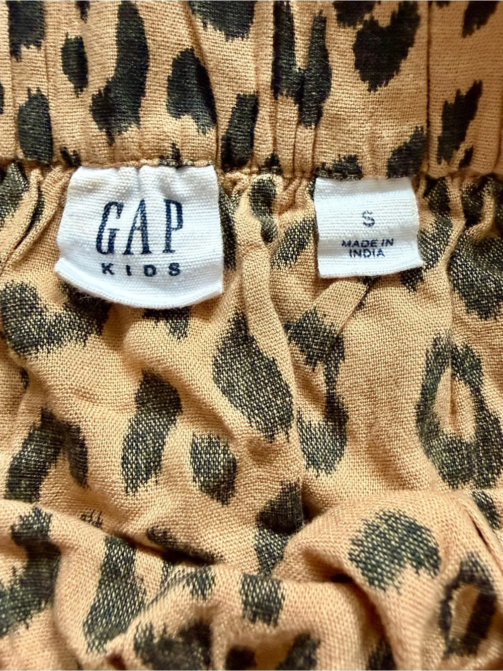 GAP Leopard Print Skirt - Beige and Black